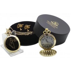Legal Scales Gold Plated Pocket Watch And Cufflinks Legal Scales Gold Plated Pocket Watch And Cufflinks